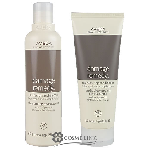 アヴェダ 【AVEDA】 ダメージレメディーシリーズ リストラクチュアリング シャンプー & コンディショナー セット 250ml+200ml