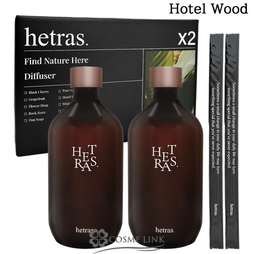 �w�g���X HETRAS �v���~�A���f�B�t���[�U�[ HOTEL WOOD 2x500ml